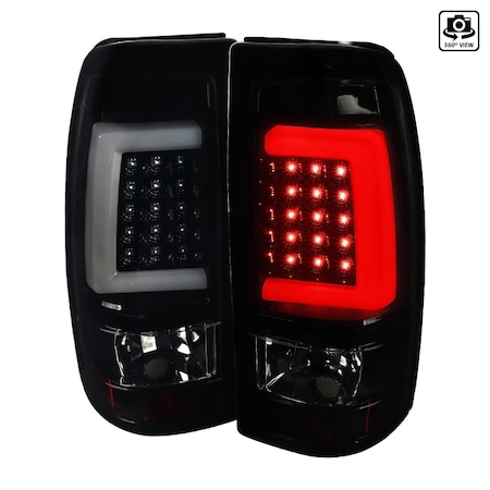 Spec-D Tuning 99-02 Chevrolet Silverado LED Bar Tail Lights, LT-SIV99BBLED-G2-TM LT-SIV99BBLED-G2-TM